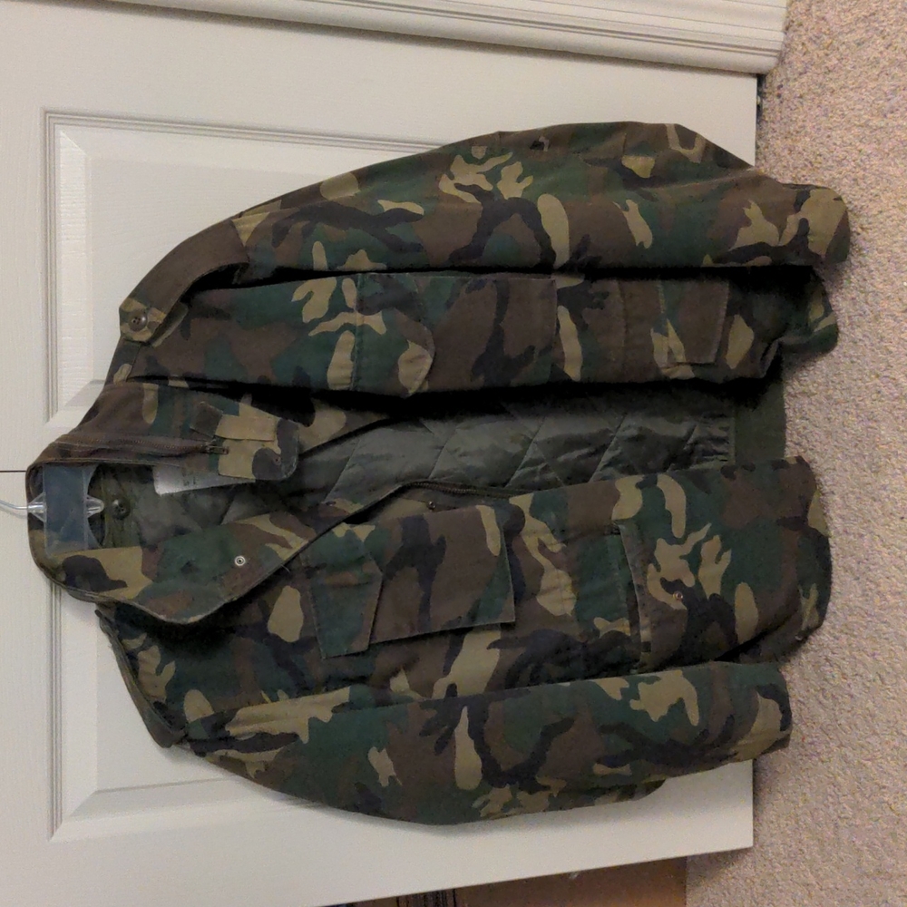 Camouflage Bomber Jacket (Large)